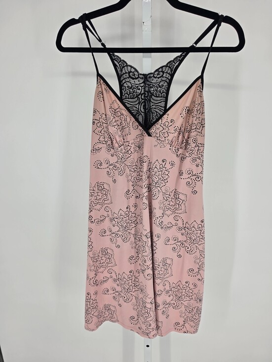 Apt. 9 Other - Apt 9 Intimates Womens Sz M Sleeveless Nightgown Light Pink Black Lace Soft